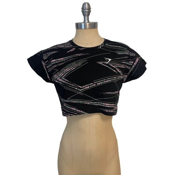 Gymshark Zone Graphic Crop Tee Size Small - Picture 1 of 7